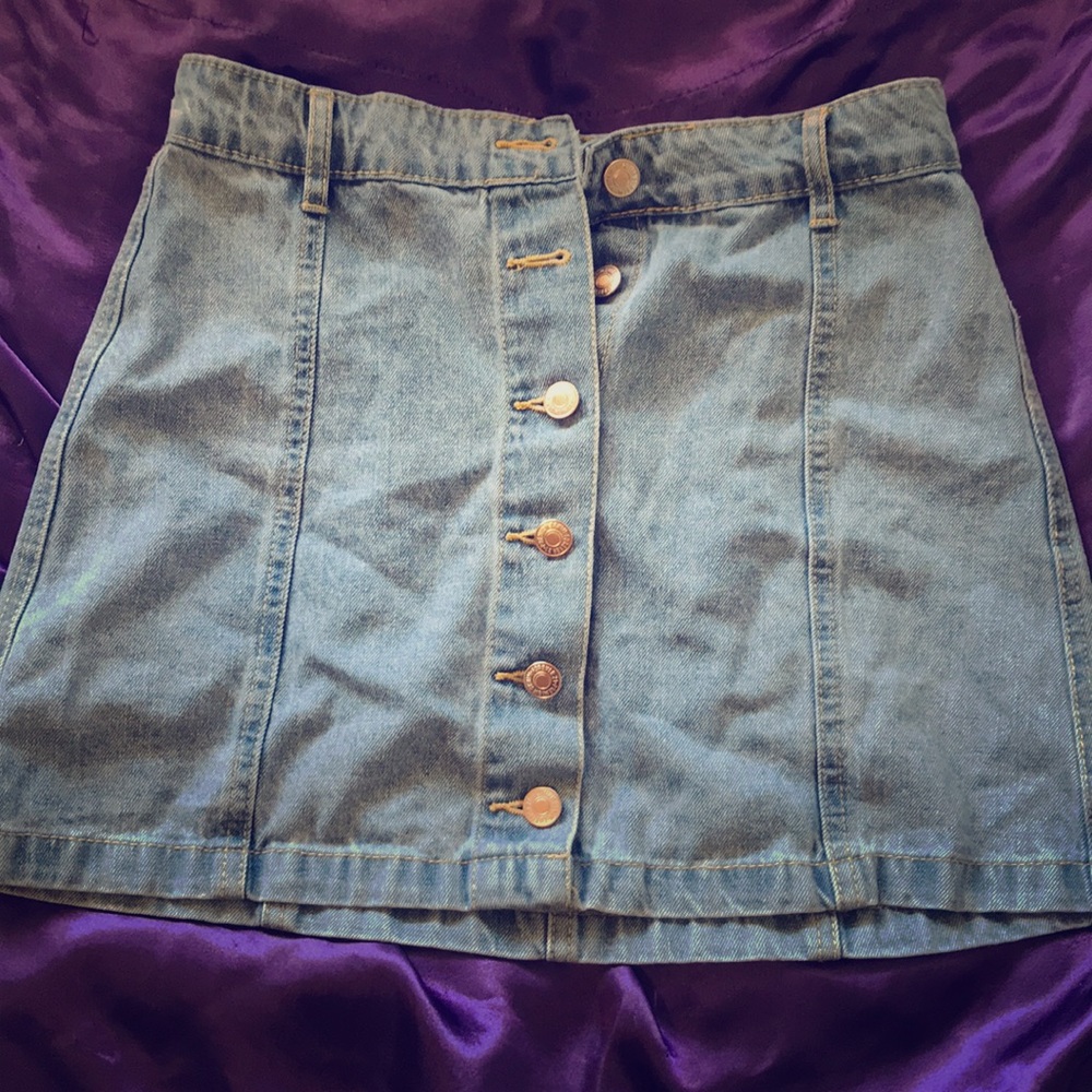 Medium blue jean skirt from forever 21